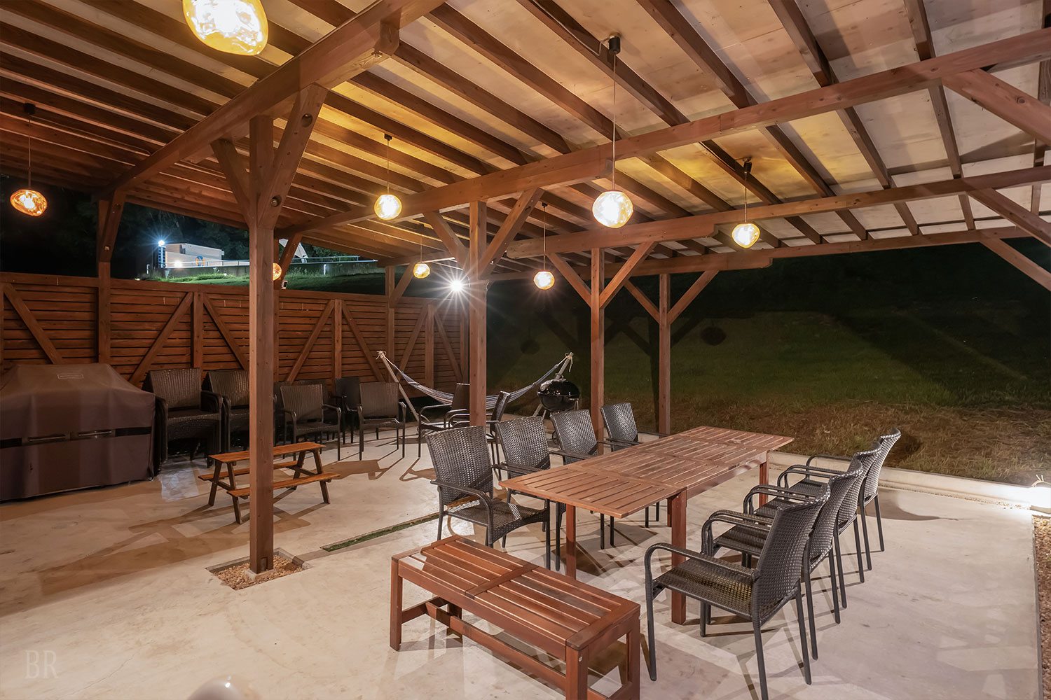 露天風呂付 10ｍドームテント【Dinosaur】