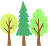 森のイラスト