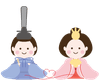 ひな人形のイラスト